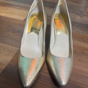 Michael Kors Metallic Gold Heels